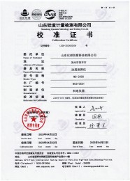 检测仪器报告证书：涂层测厚仪